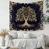 Boho Tree of Life Tapestry Wall Art Peach Skin Fabric for Bedroom Living Room Zen Home Decor Meditation Spiritual Backdrop