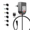 Adjustable 12V DC100-240V to DC5521 Power Supply Adapter 100-240V Input with Safety Protections