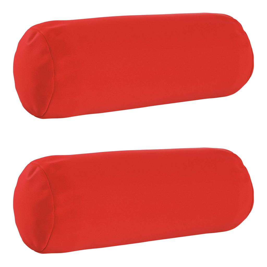 Cushion Cover 2 Pcs HEERLEN Red Ø 15 X 40 Cm Polyester