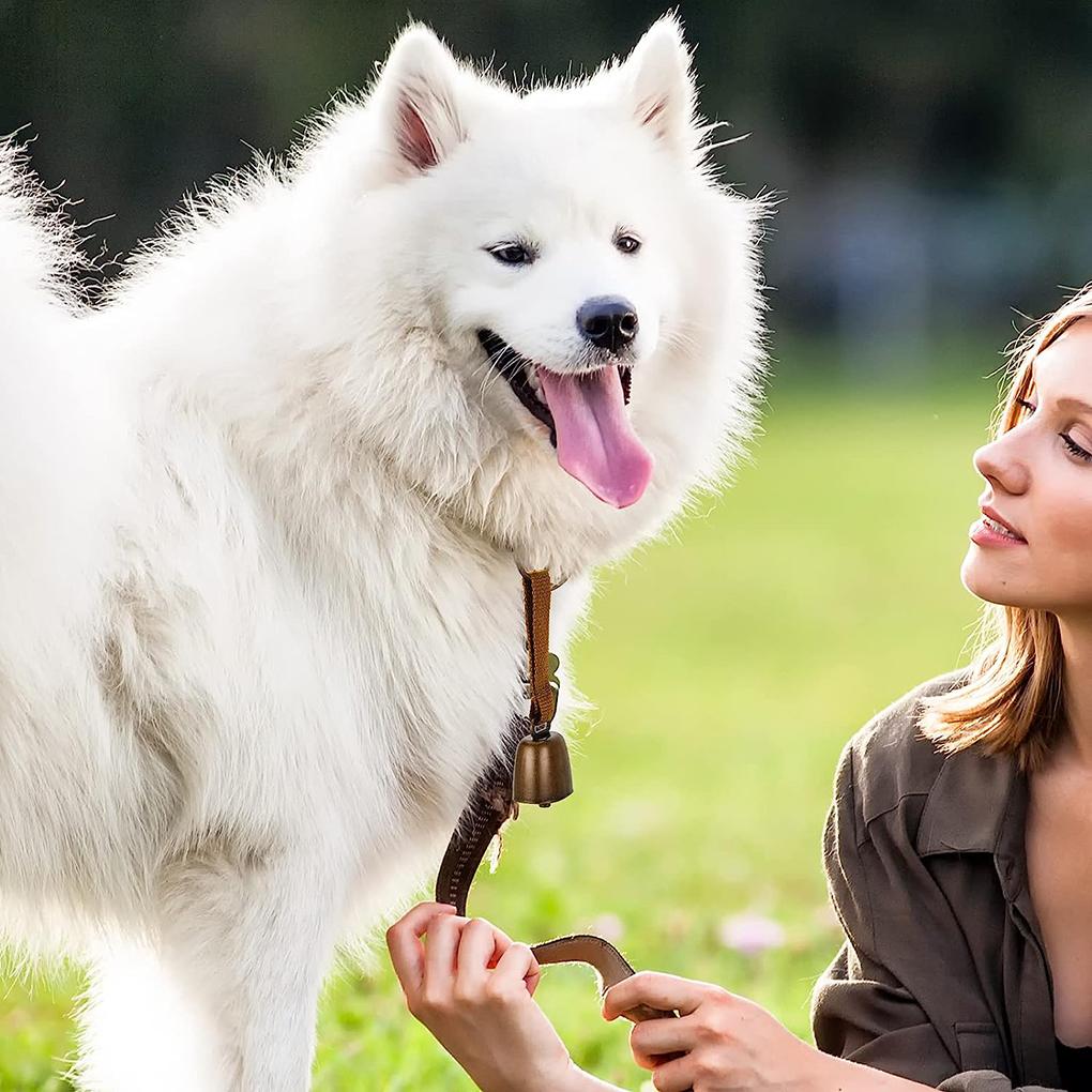 Cowbell Goat Bell med spårningsljud Country Cow Bell med nylonrem Pet Collar Supplies