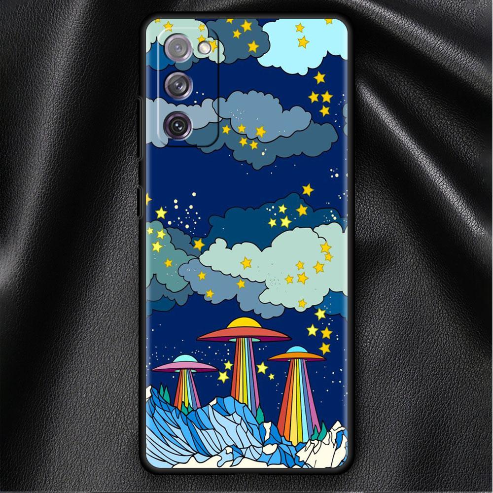 Case For Samsung Galaxy S20 FE S22 Ultra S21 Plus Luxury Soft Phone Case S10 S9 S8 S10e S7 Silicone Funda Space Cool Astronaut
