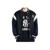 New MLB Nylon Varsity Jackets Coats Unisex Black 3AJPV0331-50BKS