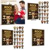 Rocková kapela Vánoční adventní kalendář s akrylovými figurkami pro sváteční výzdobu a obdarování