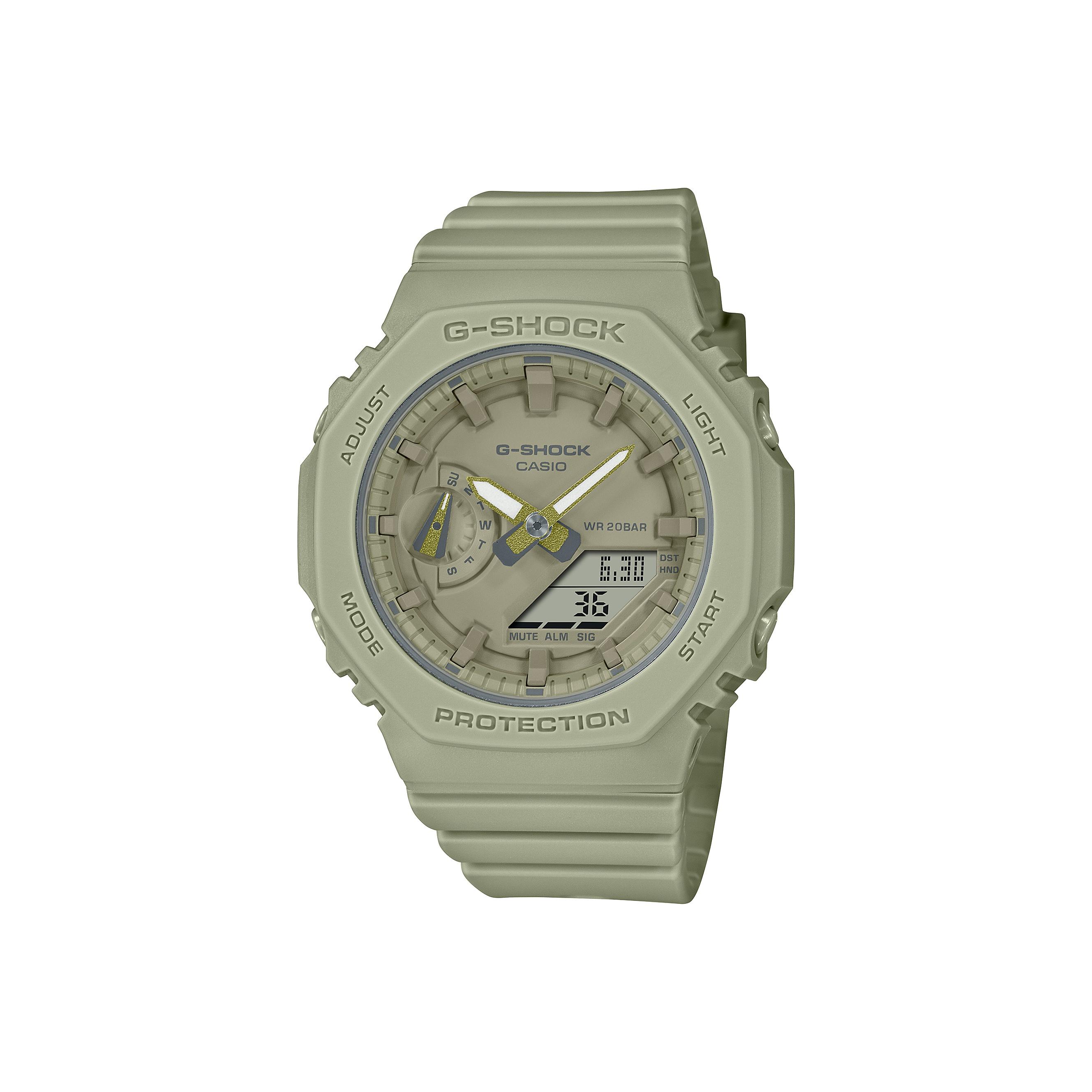 

CASIO Women s Liquid Crystal/Analog Dual Display Series Green Watch GMA-S2100BA-3APR Light Green