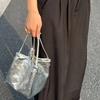 Eimertasche für Damen modische und einfache Lunchbox-Tasche, Nischen-Textur im westlichen Stil, kleine Handtasche