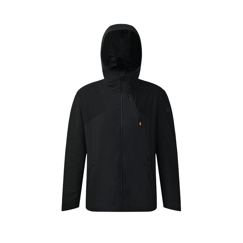 

FILA Fitness Casual Classic Versatile Warm Hooded Jacket Men jackets A11M541707FBK L
