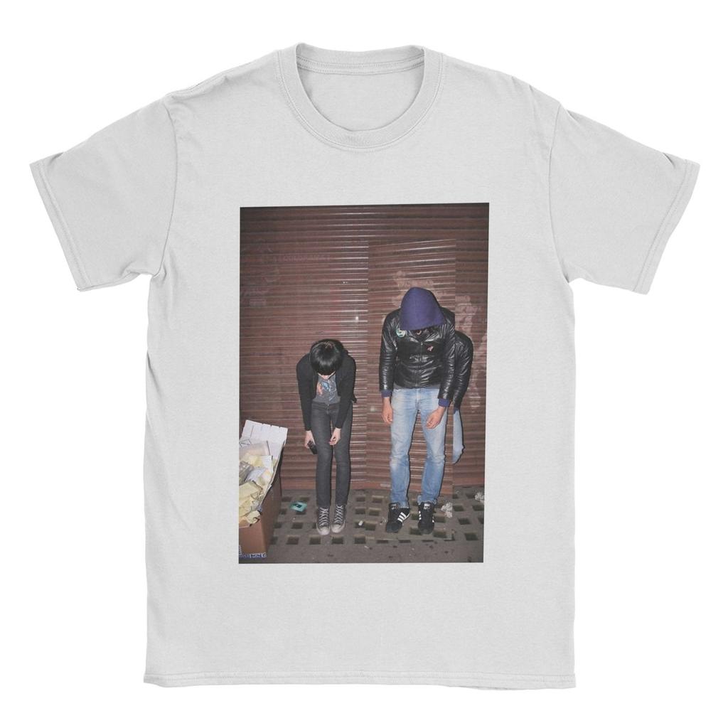 Men T-Shirts Crystal Castles Hipster Pure Cotton Tees Short Sleeve T Shirt Round Neck Clothes Plus Size