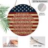 2D Flat 1pc, 8x8 in, Stars and Stripes Themed Metal Signage, Front Door Accent| Decorative Tree Artwork| Textured Metal Surface, Perfect for Room
