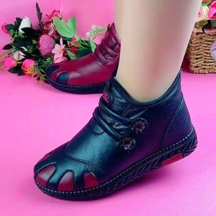 

Winter cotton shoes with velvet warm and non-slip shoes 40 чорний