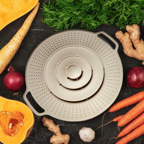 Silicone Spill-proof Stopper Lid Heat Resistant Anti-splash Lid Kitchen Gas Cooktop Protect Utensil Boil Guard Reusable Pot Cover