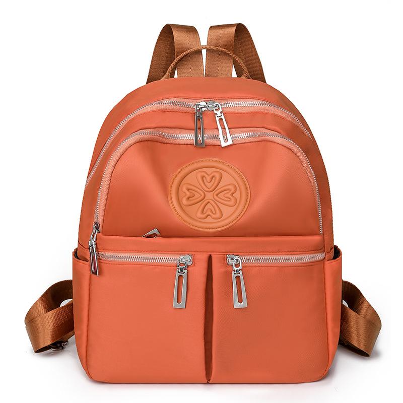 Leichter lässiger Rucksack große Kapazität außen Mehrfachtasche Reiserucksack Nylon einfache College-Tasche