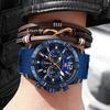 Fashion Men Watch Vintage Quartz Movement Wristwatch Waterproof Round Dial Watch
