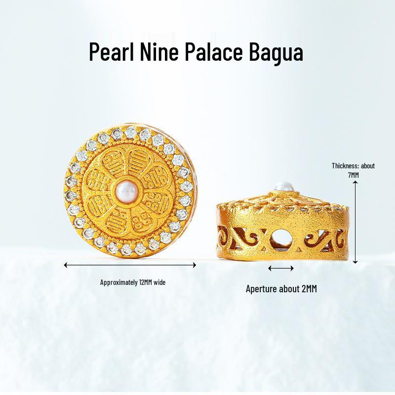 Vintage Brass Filigree Pearl Spacer Beads for Handmade DIY Bracelets