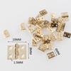 50pcs Furniture Cabinet Invisible Case Hinge Gift box Frame Mini Angle Hinges Jewelry Case Support