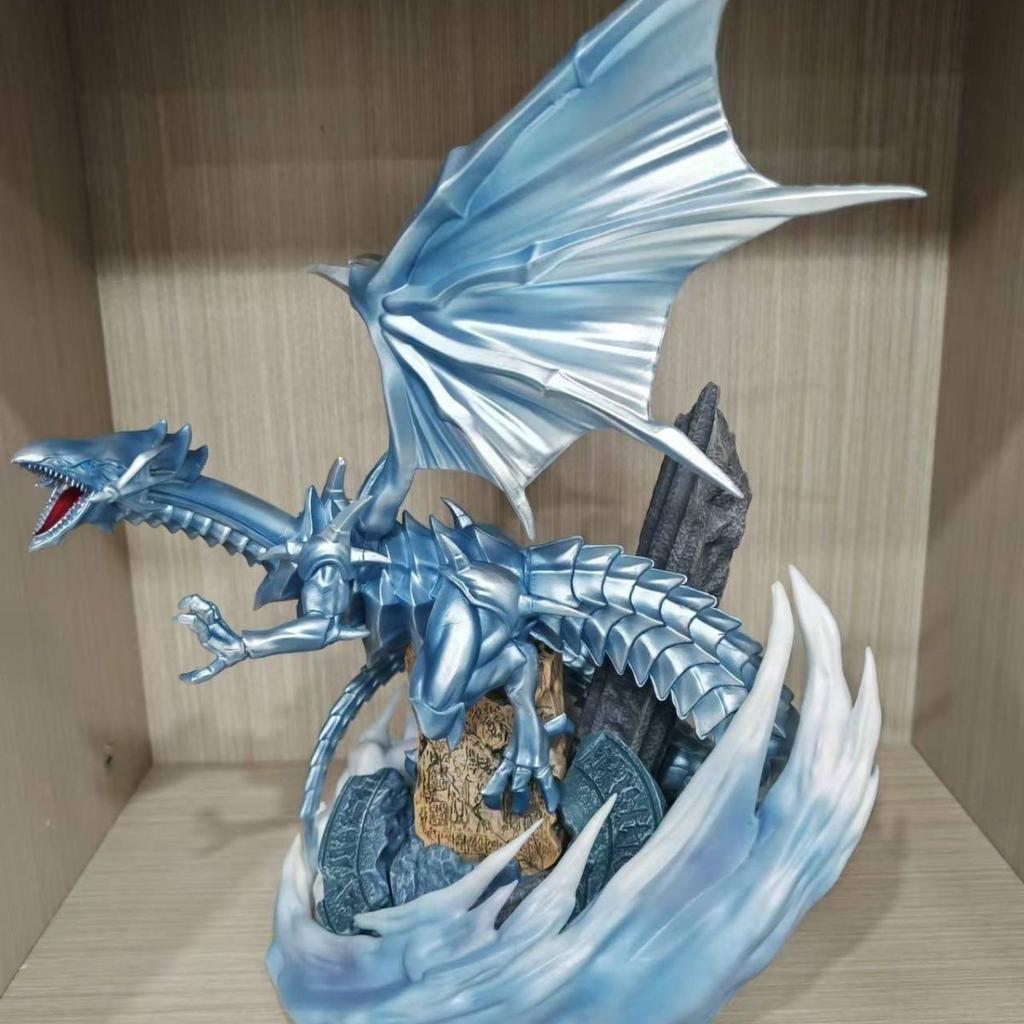 Blue-Eyes White Dragon 28cm/11.02nch Yu-Gi-Oh! MX  can be collected Ultimate Dragon PVC Wild Battle GK Ornament Model Toys Gifts