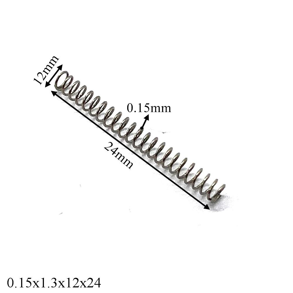 10pcs Watch Spring Precision Small Spring Strap Button Springs Wire Diameter 0.12-0.15MM