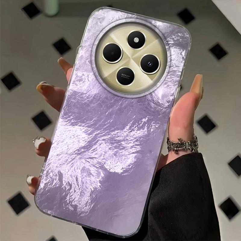 Gradient Glacier Texture Girls Women Phone Case For Xiaomi Poco X3pro X5 M6 X6 X3 NFC M5s M6 Pro C75 C61 Fundas Cover