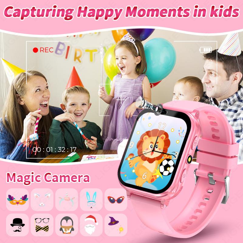 Children's Smart Watch Girl Boy Smart Watch Child Watch Age 3-12 Years Old Kid Intelnt Learning Game Camera Smartwatch