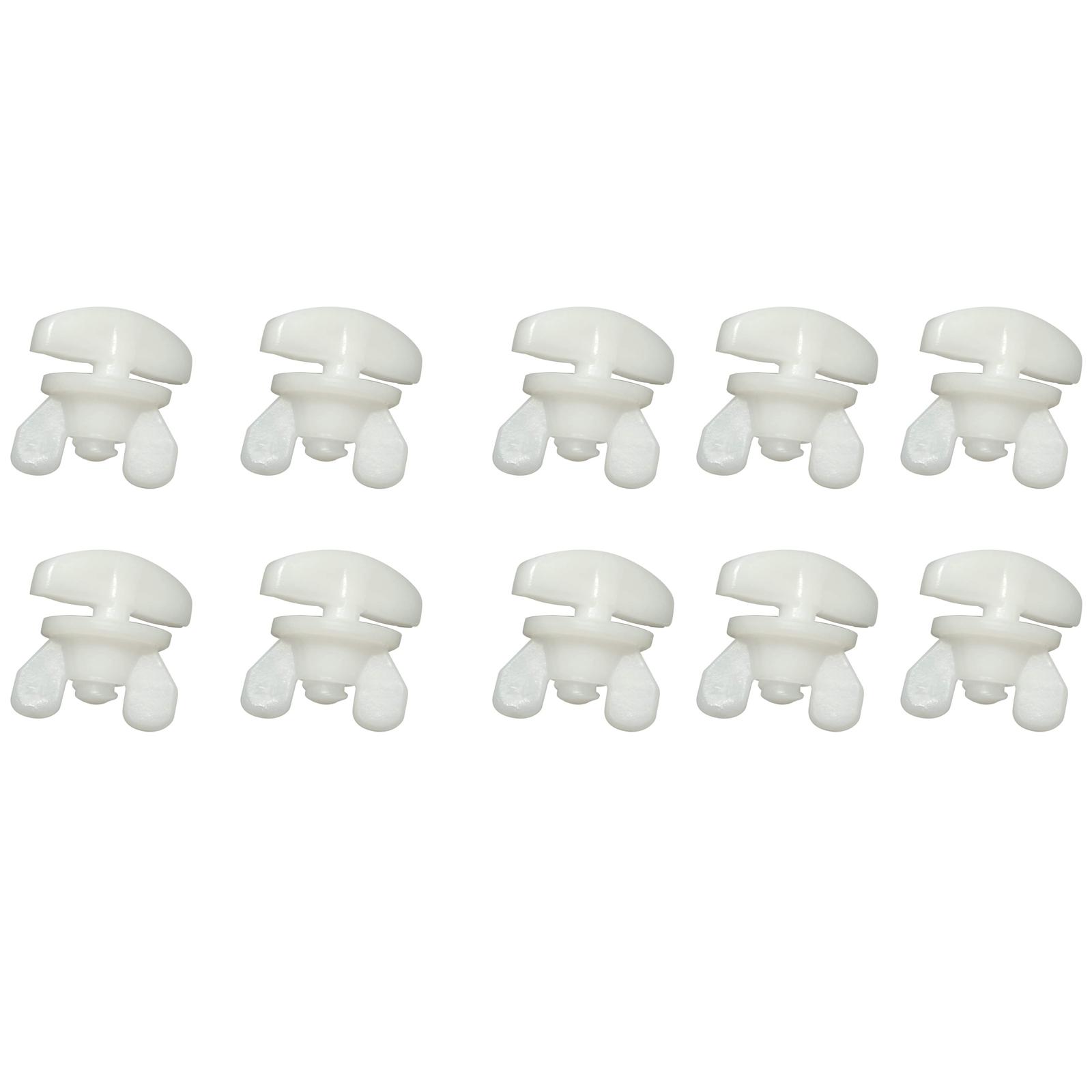 10Pcs White Plastic Curtain Rails Brackets End Stoppers Curtain Track Gliders Sliders for Secure Drapery Positioning 1