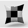 Modern Simple Black and White Geometric Pillow Case Home Sofa Pillow Cushion Cover