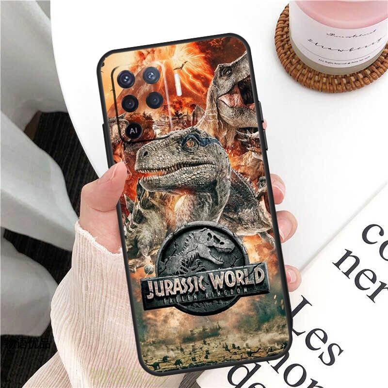 Dinosaur Jurassic Park Case For Oppo A58 A5 Pro A15 A16 A17 A57 A77 A94 A74 A54 A76 A96 A40 A60 A80 A18 A38 A78 A98