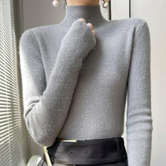 French Chic Lace Base V-Neck Velvet Sweater - Women's Long Sleeve Knitted Top