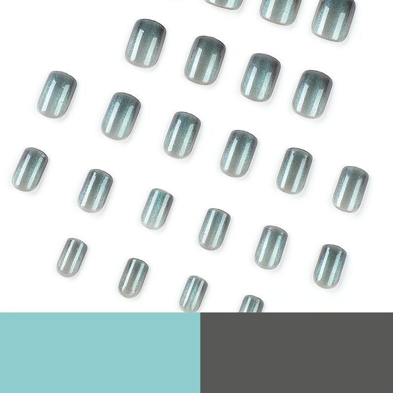 Nail Short Cat's Eye Nail Patch Nail Nail Patch Nail Patch Removable Nail Art