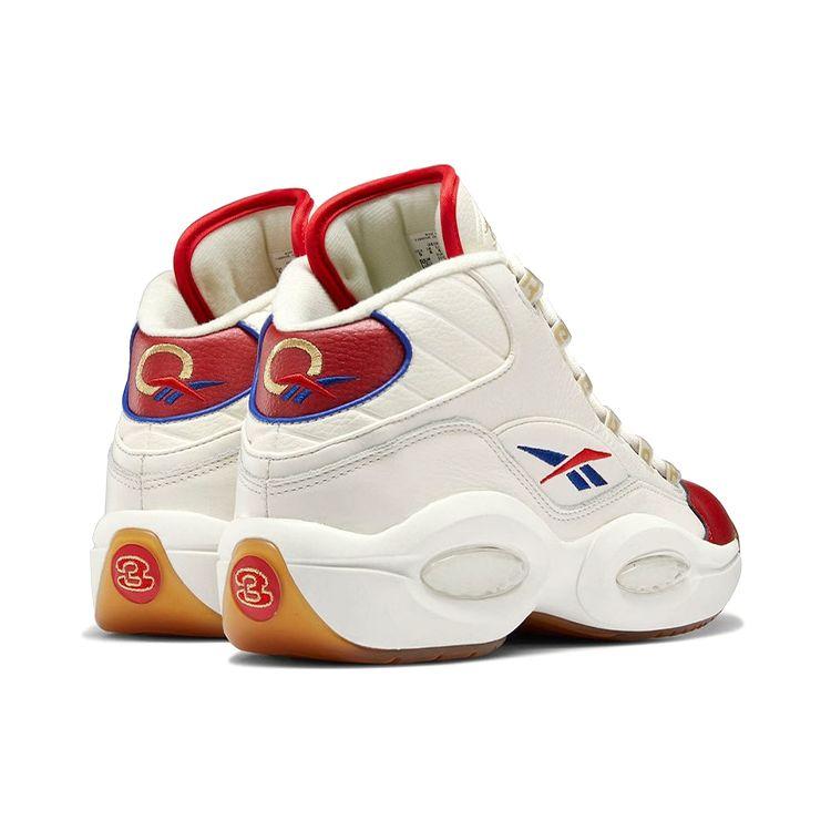 Reebok Question Mid Unisex Chalk Vector Red Vector Blue Sneakers GZ7099