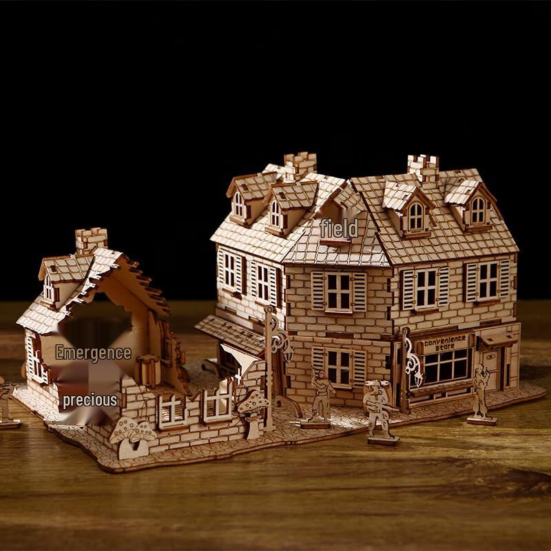 1942 War House 3D Wooden Puzzle