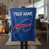 Custom Name,Buffalo Bills Printed Flannel Blanket, soft throw for bedroom sofa, washable, Christmas present, great gift.