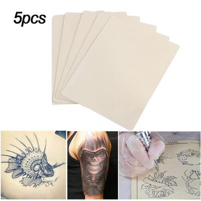 5Pcs Tattoo Practice Skin Silicone Eyebrow Practice Skin Sheet for Tattoo Artist Apprentice