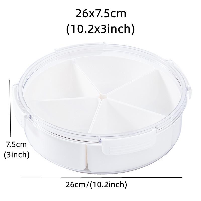 Divided Serving Square Fruit Tray Dry Fruit Snack Plate Container Candy Nut Vegetable Sugar Dessert Tray Hotel Party Plate