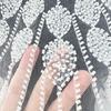 Embroidery Applique Sequins Beads Sew On Collar Patches Wedding Dress Applique For Wedding Dress Evening Gown Decoration