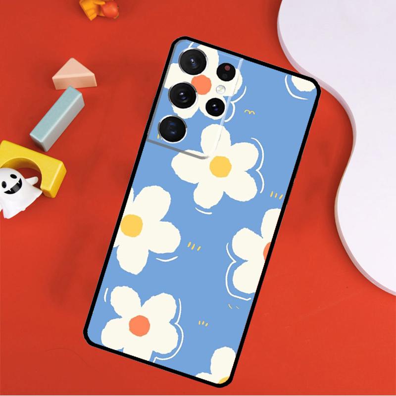 Color cute little floral Phone Case For Samsung Galaxy S25 Ultra S24 Ultra S9 S10 S20 S21 S22 S24 Plus S23 FE Cover