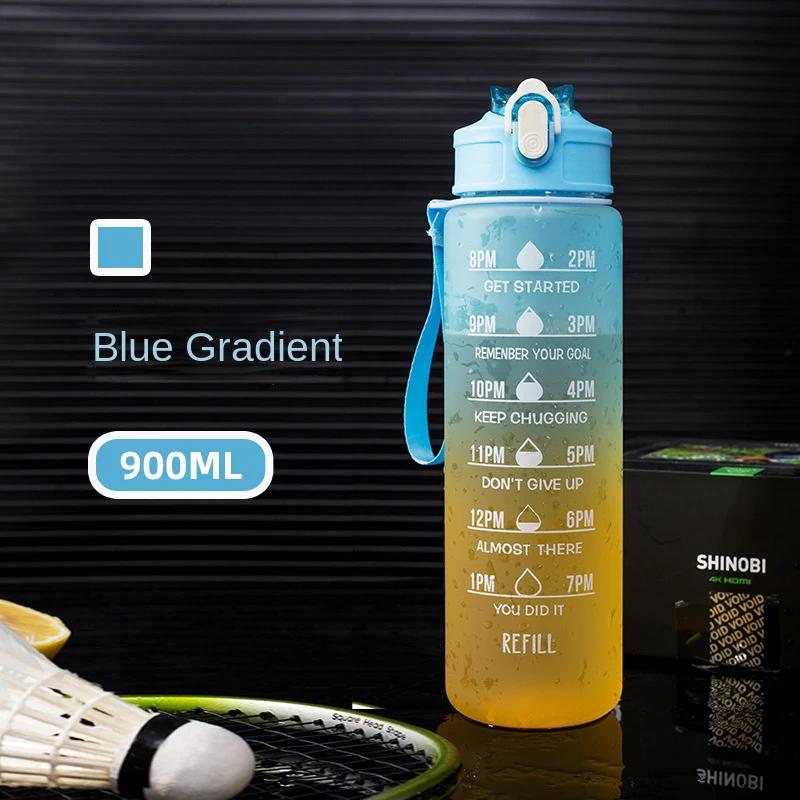 Water Bottle Motivational Sport Water Bottle Leakproof Drinking Bottles Outdoor Travel Gym Fitness Jugs For Kitchen