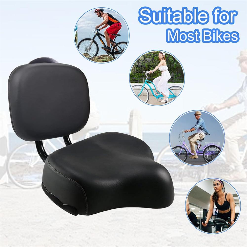 Bequeme Fahrradsitzkissen für Männer/Frauen, Superweiches breites Sitzpolster, Adaptive Bewegung, Mit Memory-Schaum gepolstert, für Fahrräder, Mountainbikes