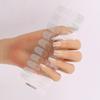 20 Strips French Durable Semi Cured Gel Nail Stickers UV for Long-Lasting Wear and Shine