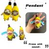 Cute And Soft 20cm Banana Cat Plush Keychain With Sound