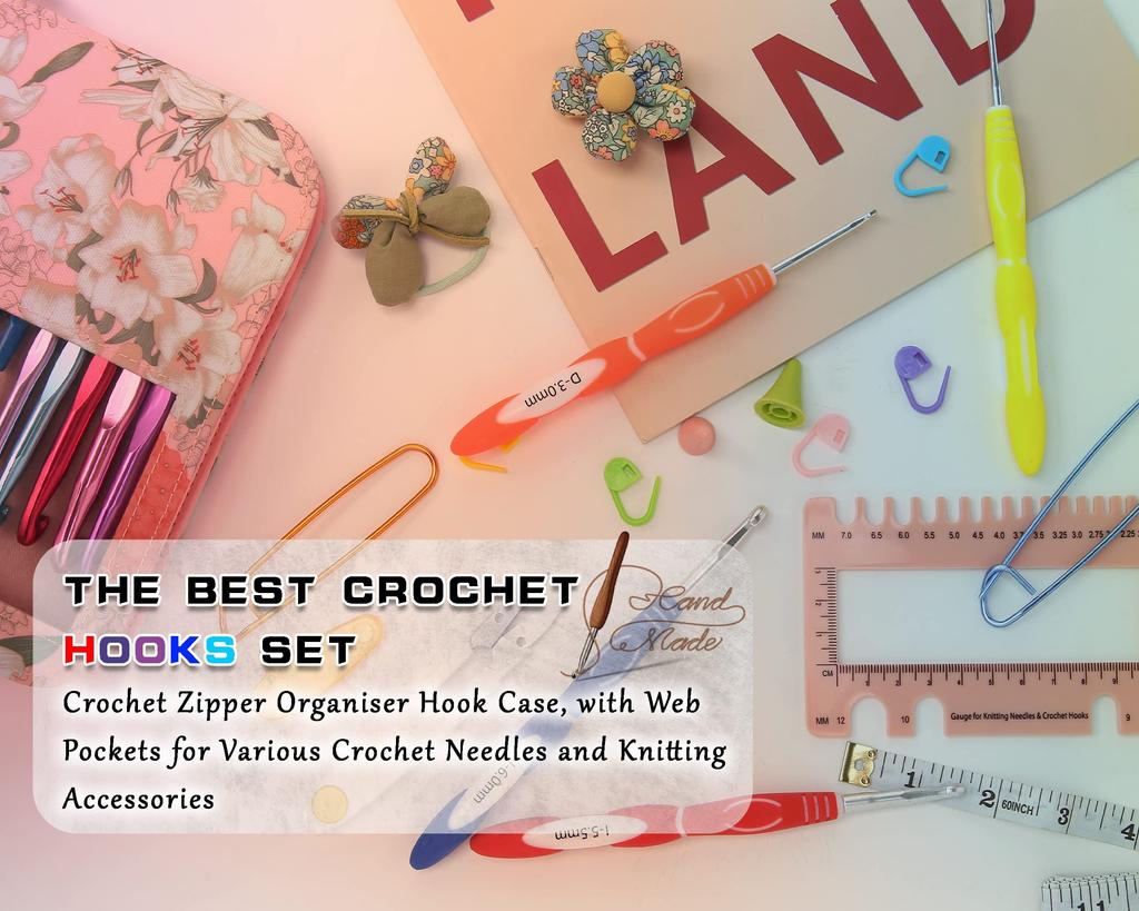 Crochet Knitting 22 Lace Knitting Basic Row Ring Knitting Tape Stitch Yarn Needle D&D Hooks, Needles, Needles, 61-Piece Set, Handicrafts, Knitting,