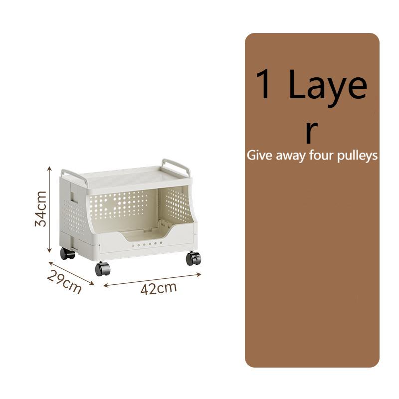 Корзина для грязной одежды бытовая складная корзина для хранения грязной одежды пластиковая многослойная корзина для хранения корзина для хранения тележка 1 Layer 4879₽