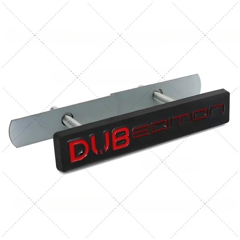 1Pc 3D Metal Car DUB EDITION Logo Rear Trunk Front Grille Decals Emblem Badge Sticker For Passat Polo Golf GTI Touran Tiguan