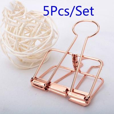 5 pezzi clip per raccoglitori graffetta per ufficio materiale scolastico cancelleria forniture per rilegatura file documenti meta