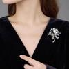 Sparkly Rhinestone Bouquet Brooches Elegant Crystal Brooch Pin Zircon Jewelry Accessory  Women