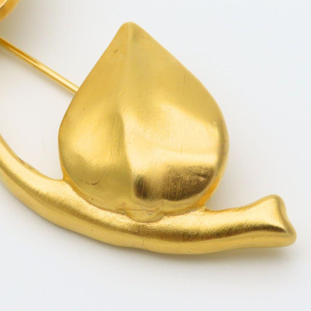 Used Givenchy Brooch flour metal 19.1g gold Accessories