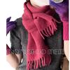 Soft waxy skin-friendly wool small scarf for female winter bloggers to wear colorful scarves