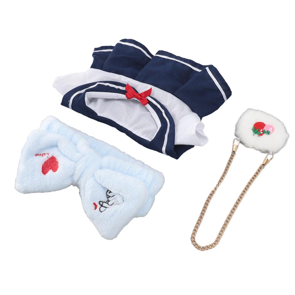 Plush Doll Clothes Set DIY Cute 12inch Plush Doll Clothes Dress for Role Playing Games Preschool Centers