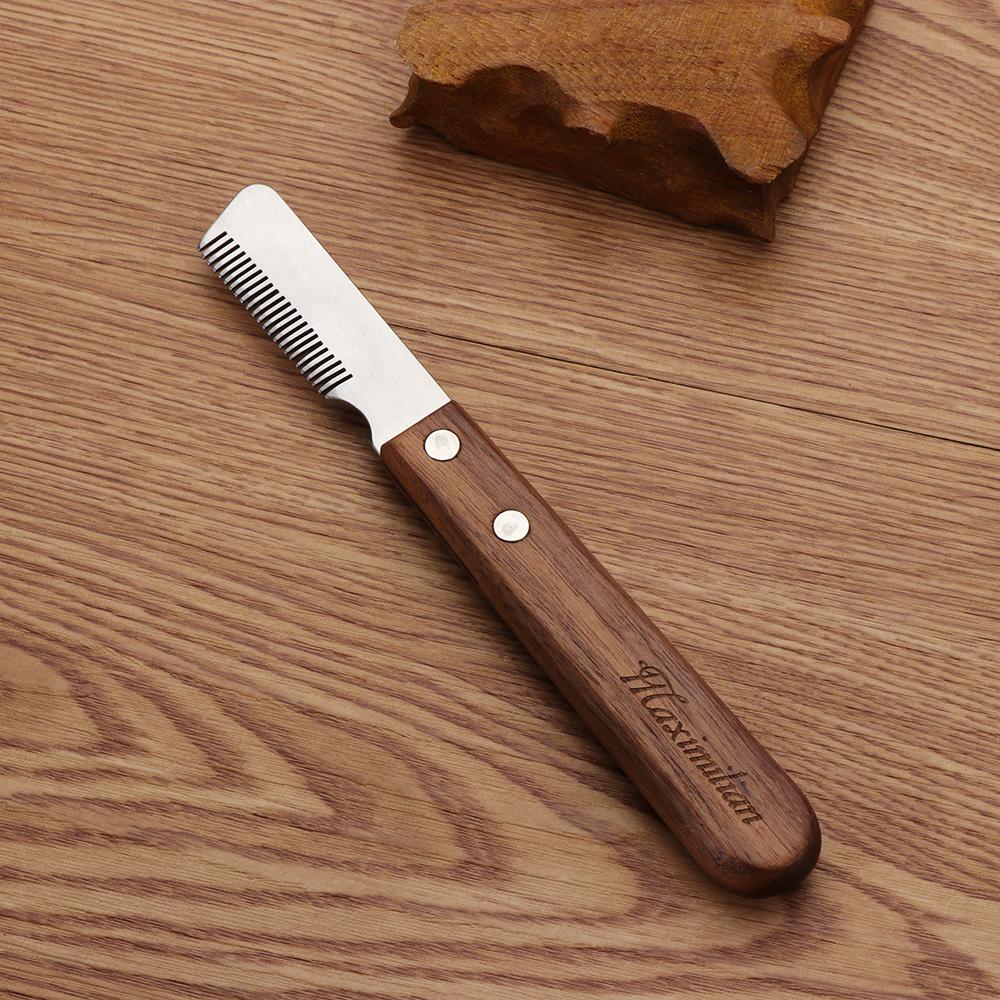 Supply Hairdressing Tool Fur Cleaner Wooden Handle Pet Hair Remover Cat Brush Grooming Comb