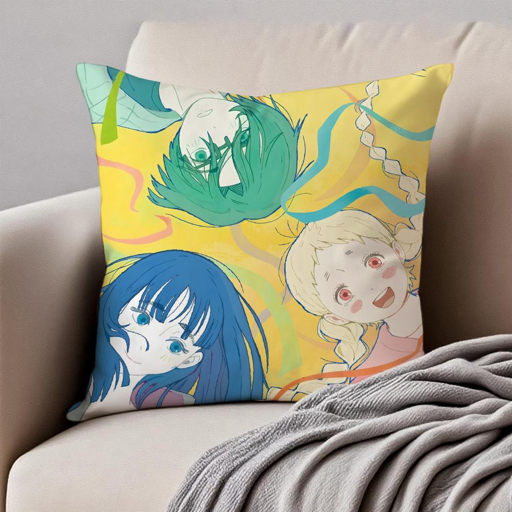 Emotional Japanese Anime TThe Colors Within Cushion Cover Pillowcase Antidustmite Invisible Zipper Short Plush Sofa Cushion