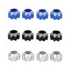 4pcs 8x32 To 17mm Hex Adapters for 8x32 3.8in Wheels Electric Car Truck Option Parts Aluminum Alloy