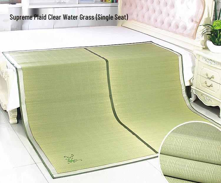 Free Shipping 2026 New Style Foldable Natural Straw Summer Mat for Home and Dormitory with Air Conditioning Compatibility